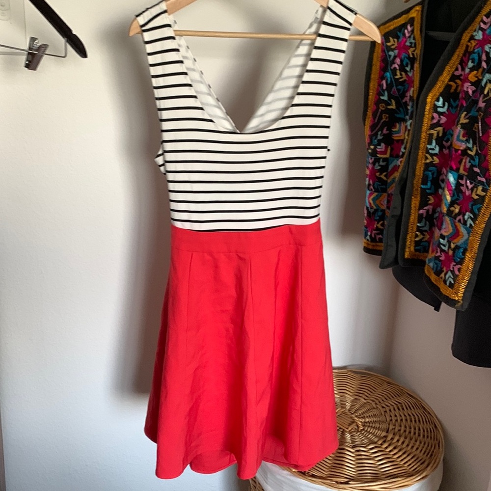 Vintage papaya brand summer dress L preowned
